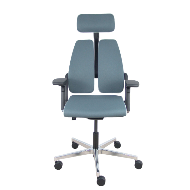 Silla Xilium Duo traslak X-move bondai gris y gris claro brazos 4D cabecero gris