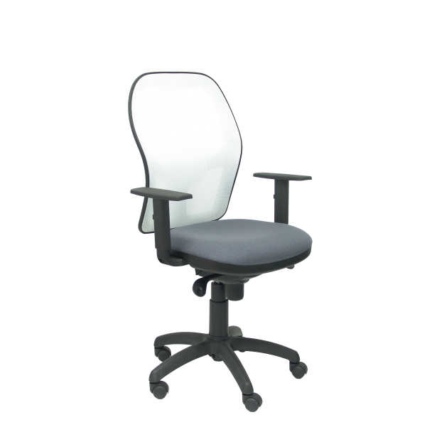 Fauteuil de Bureau Modèle Jorquera  Tissu BALI Gris Accoudoirs Réglables